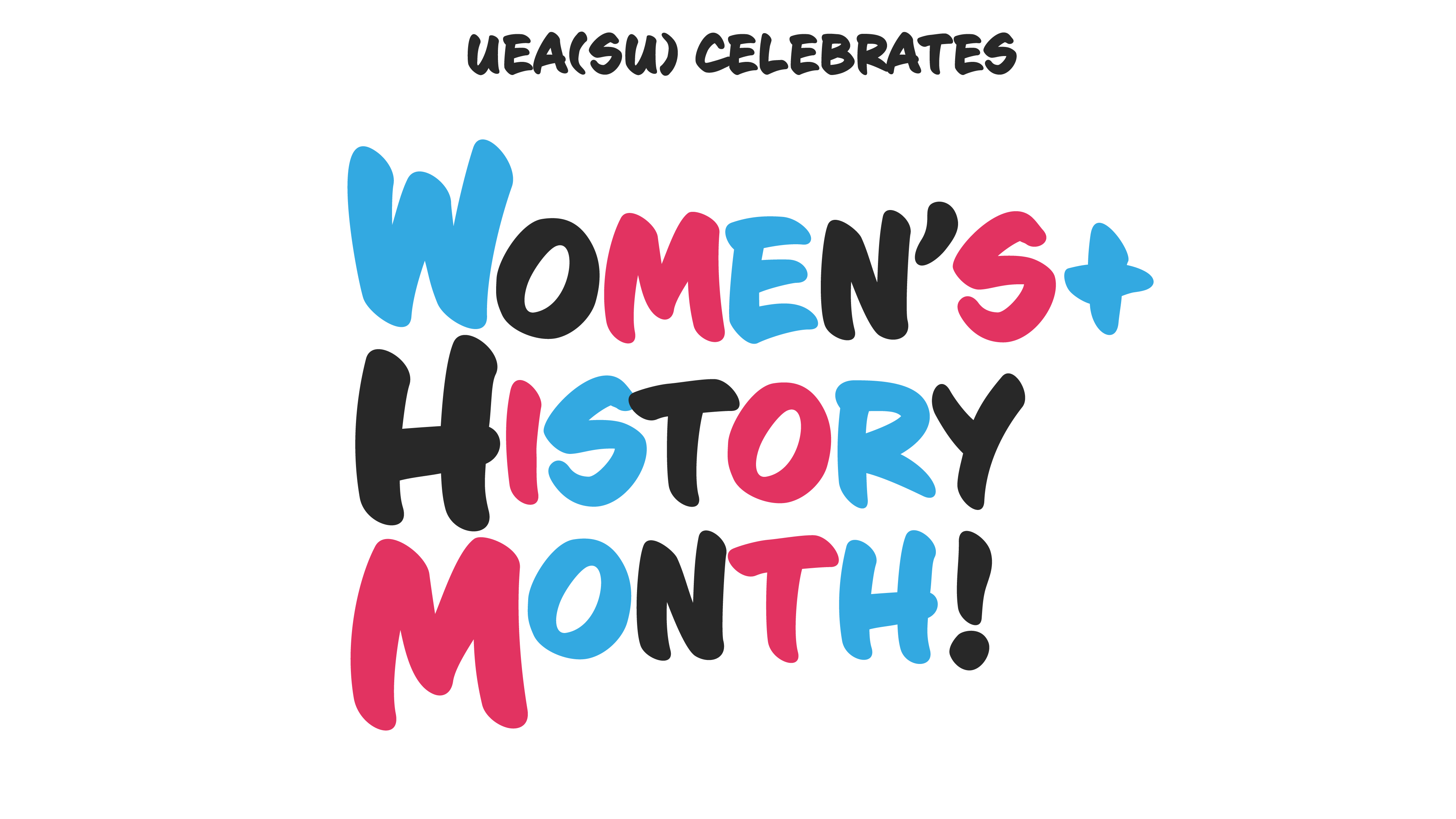 Womens+ History Month logo