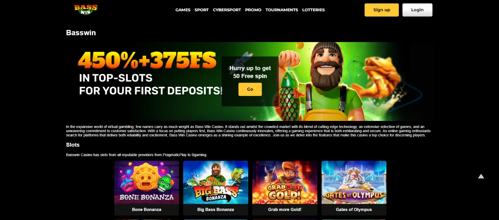 Bass Win online casino Bass Win casino