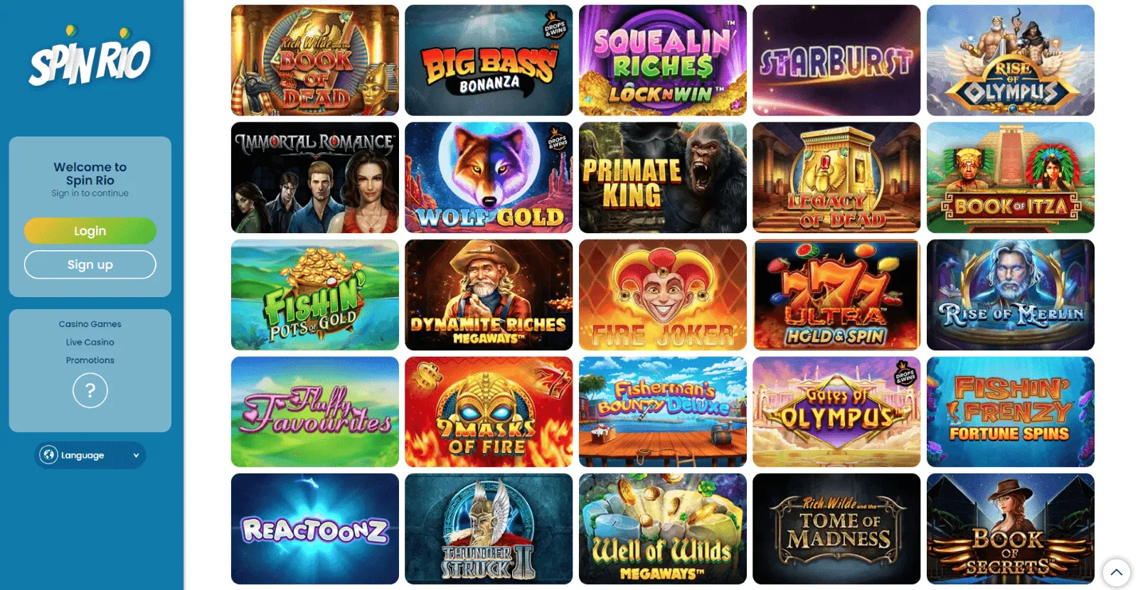 Spin Rio official site Spin Rio