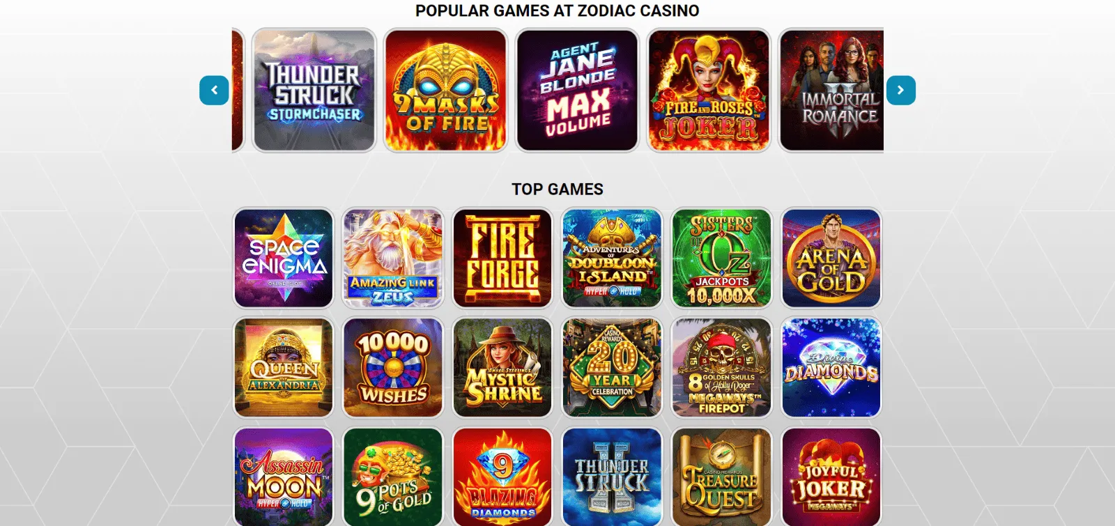Zodiac Casino online Zodiac Casino
