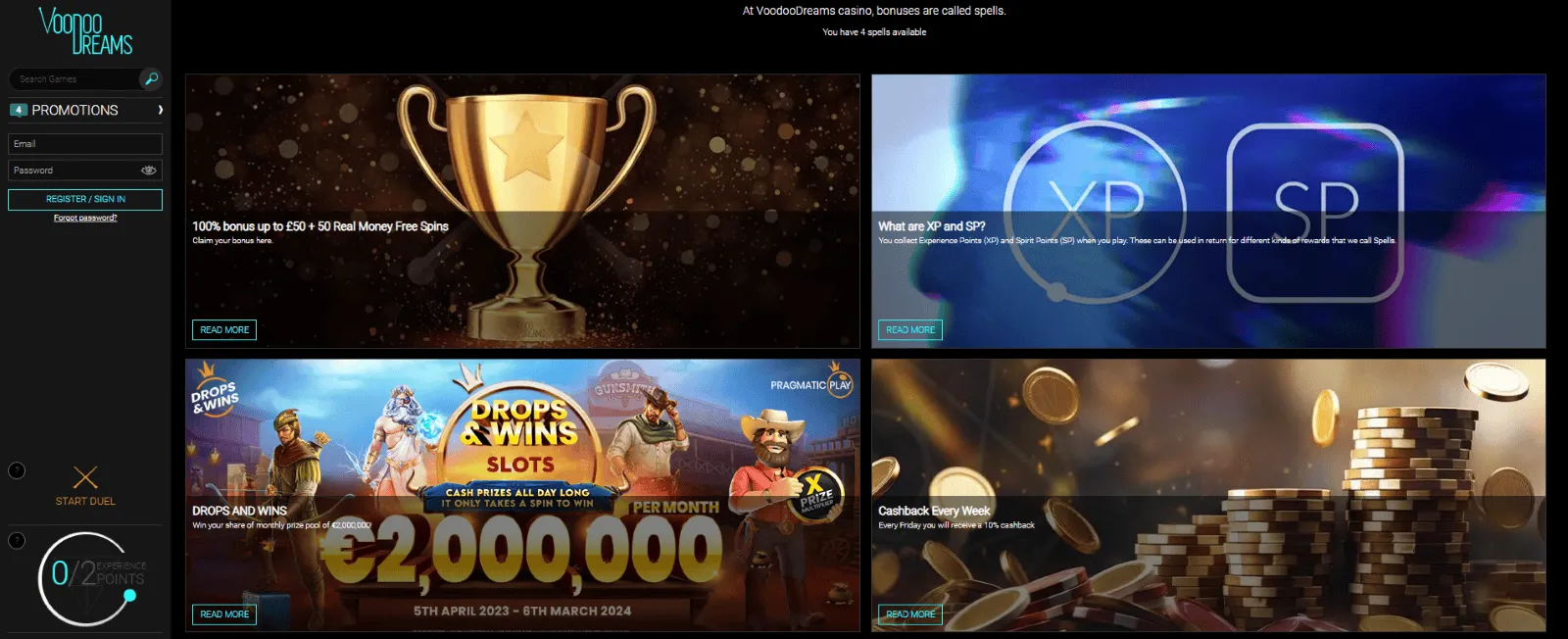 Voodoo Dreams casino online Voodoo Dreams casino