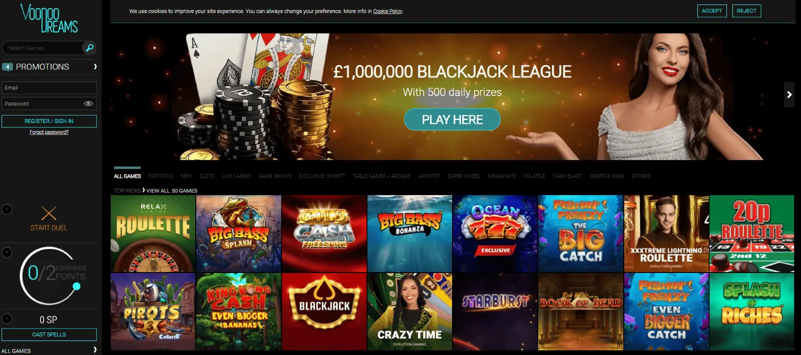 Voodoo Dreams casino online Voodoo Dreams casino